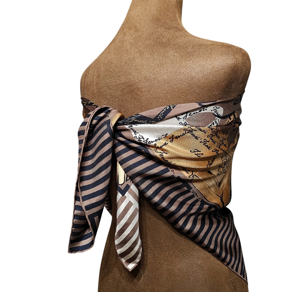 FENDI SILK SCARF - Picture 3 of 16